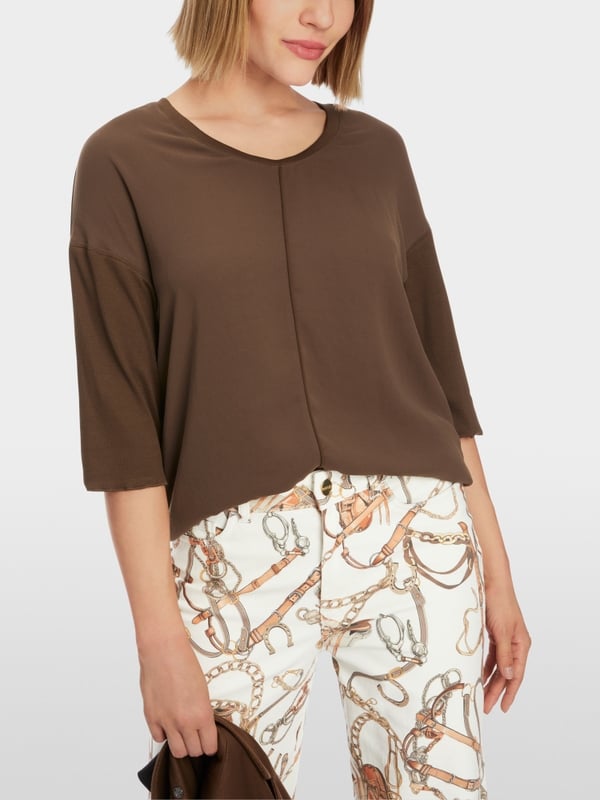 Marc Cain Blusenshirt mit V-Neck Outlet