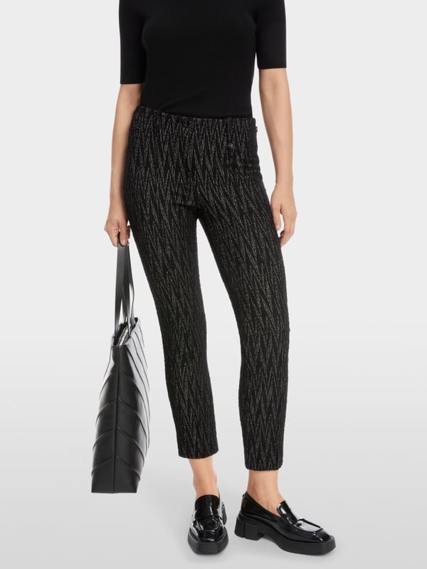 Marc Cain Modell SYDNEY - Hose mit Zackenmuster Tiefpreis