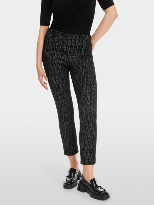 Marc Cain Modell SYDNEY - Hose mit Zackenmuster Tiefpreis