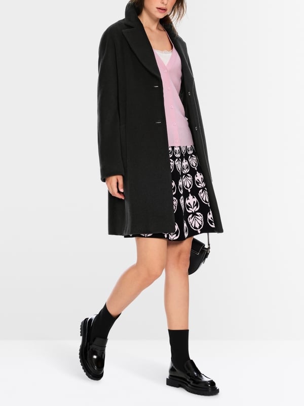 Marc Cain Flauschiger Mantel mit Kimono-Ärmel Schlussverkauf
