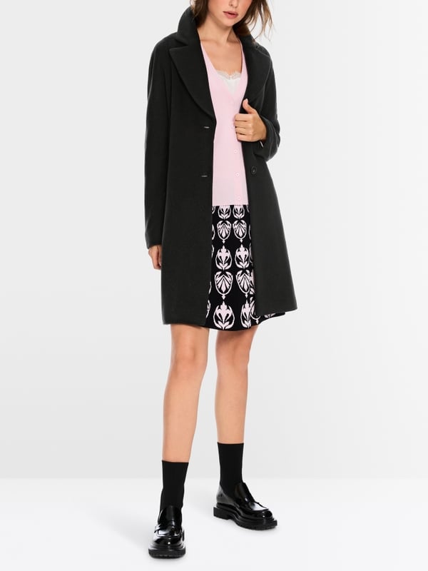 Marc Cain Flauschiger Mantel mit Kimono-Ärmel Schlussverkauf