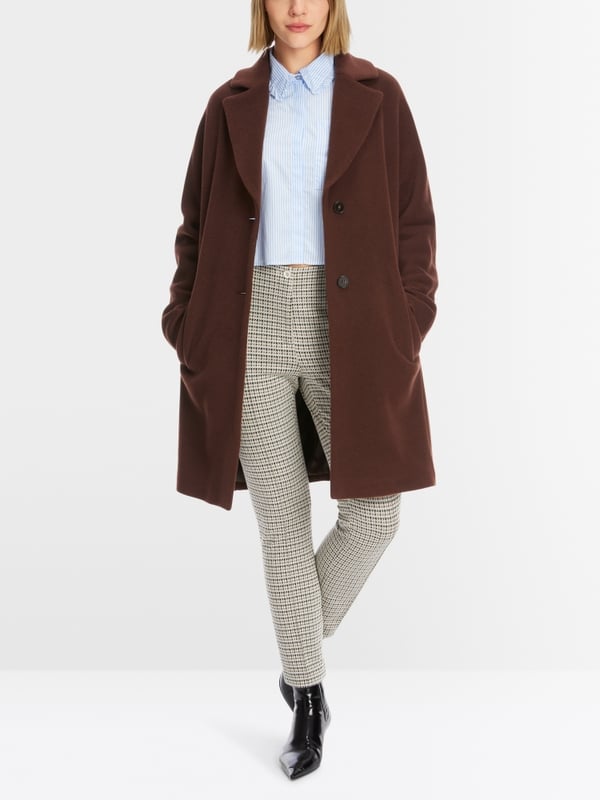 Marc Cain Flauschiger Mantel mit Kimono-Ärmel Fabrik Onlineshop