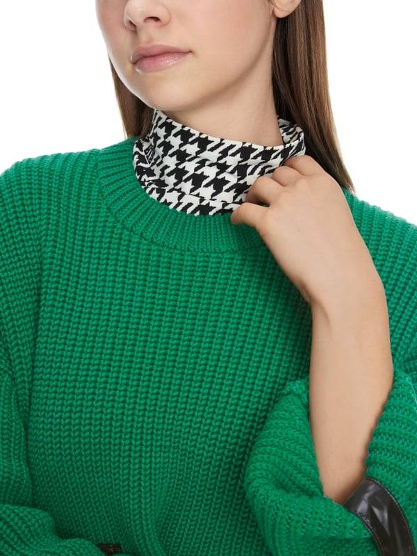 Marc Cain Shiny Patches Sweater Knitted in Germany Cyber Monday