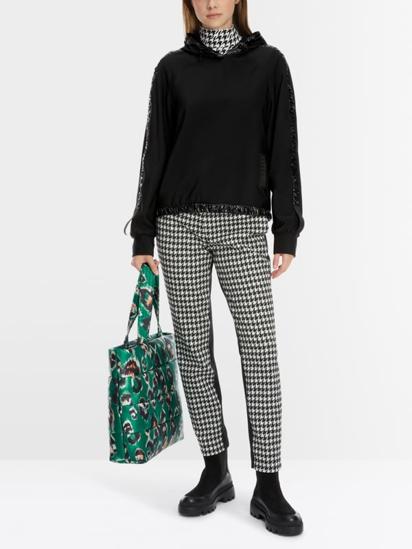Marc Cain Kapuzen-Sweatshirt mit Vario-Ärmeln Osterangebot