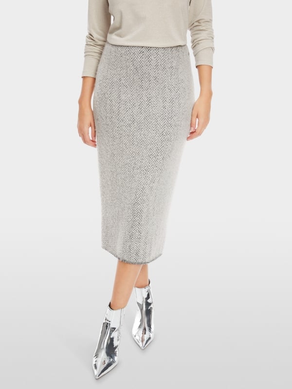 Marc Cain Schmaler Midirock Knitted in Germany Exklusive Angebote