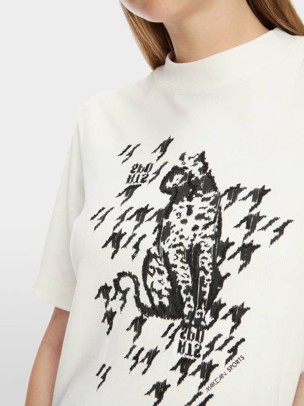 Marc Cain T-Shirt mit Leo-Print Im Verkauf