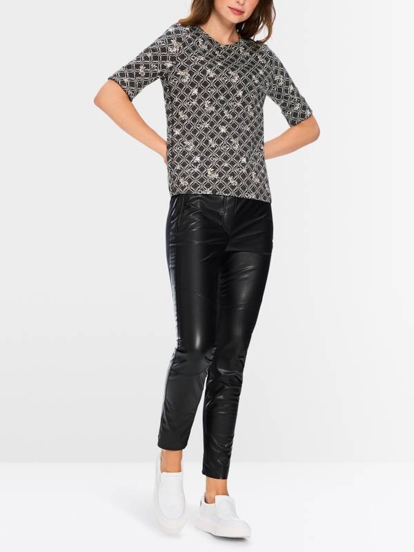 Marc Cain Shirt aus Baumwollstretch Rabatte dieses Monats