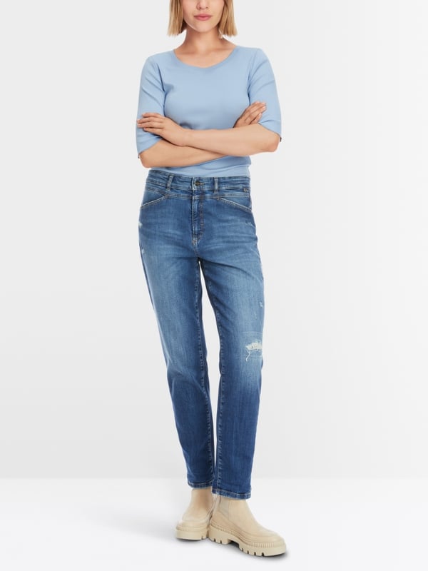 Marc Cain T-Shirt mit Turn-up-Ärmeln im Angebot