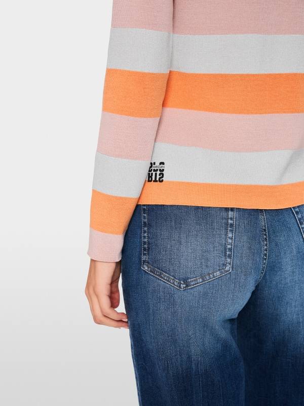 Marc Cain Gestreifter Sweater Knitted in Germany Cyber Monday