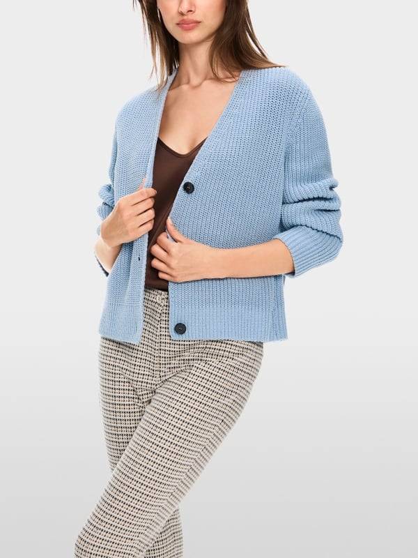 Marc Cain Rippen-Cardigan in Deutschland gestrickt Zeitlich begrenztes Angebot