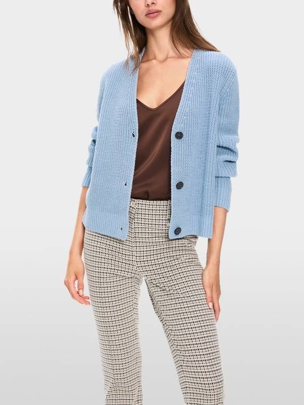 Marc Cain Rippen-Cardigan in Deutschland gestrickt Zeitlich begrenztes Angebot