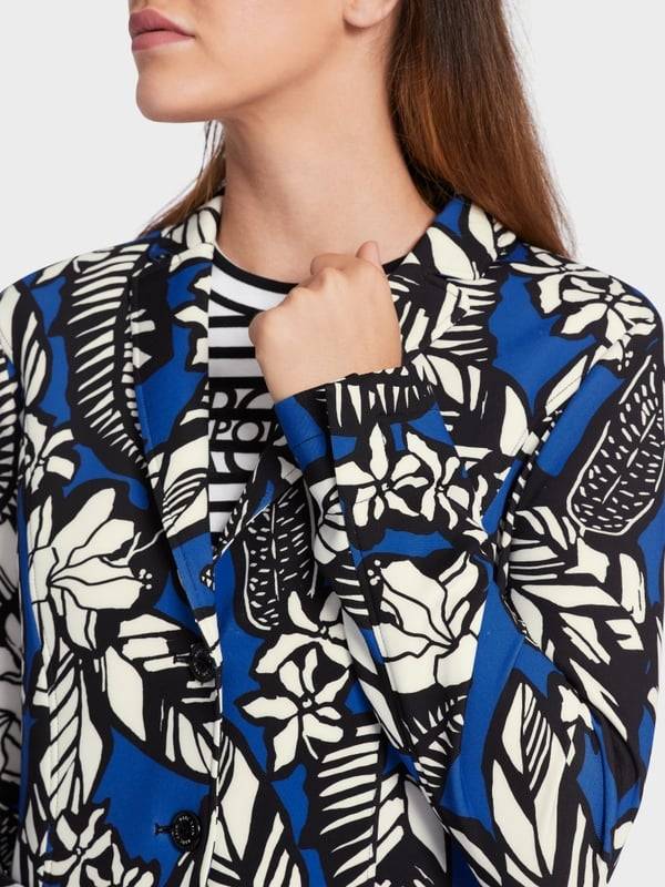 Marc Cain Jerseyblazer mit Alloverprint Kostenlose Rückgabe