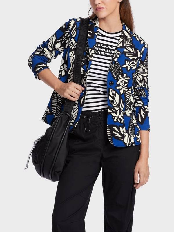 Marc Cain Jerseyblazer mit Alloverprint Kostenlose Rückgabe
