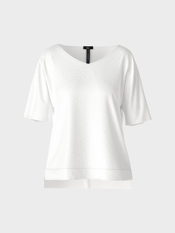 Marc Cain Unifarbene Schlupfbluse Neueste Stile