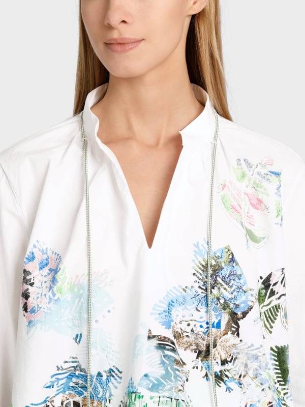 Marc Cain Bluse mit Print und Applikationen Letzter Tag