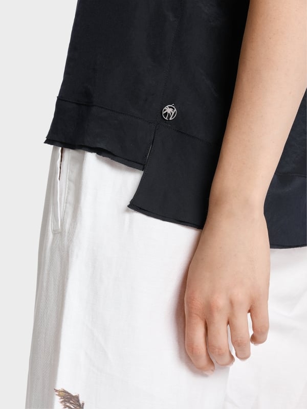 Marc Cain Unifarbene Schlupfbluse Bis zu 50% Rabatt