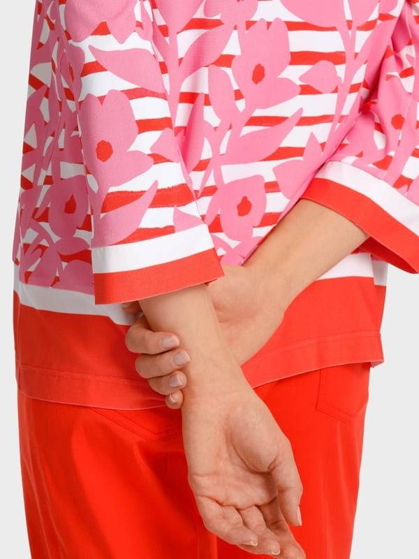 Marc Cain Elegante Bluse mit Overprint Bis zu 65% Rabatt