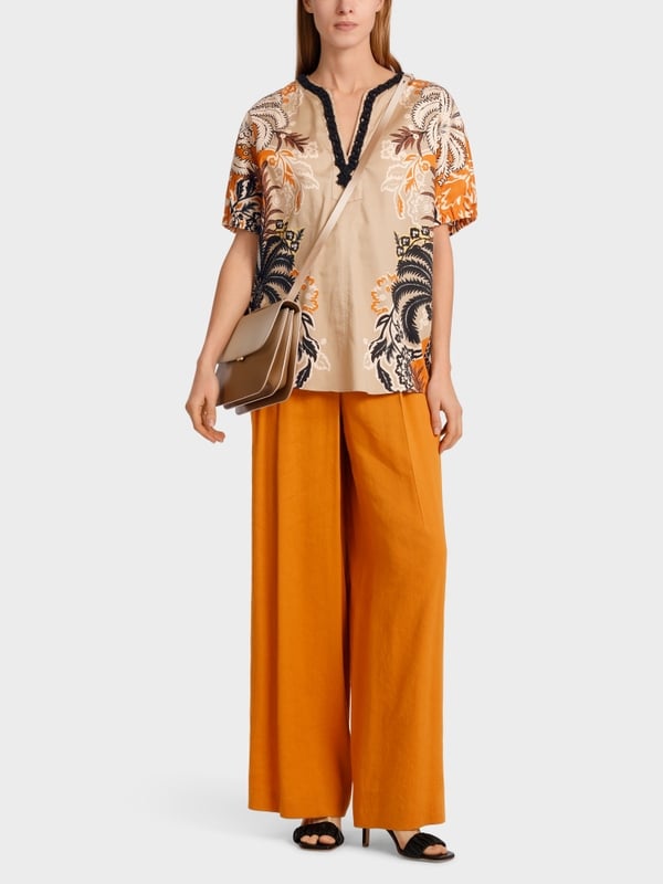 Marc Cain Bedruckte Bluse im Tunikastil