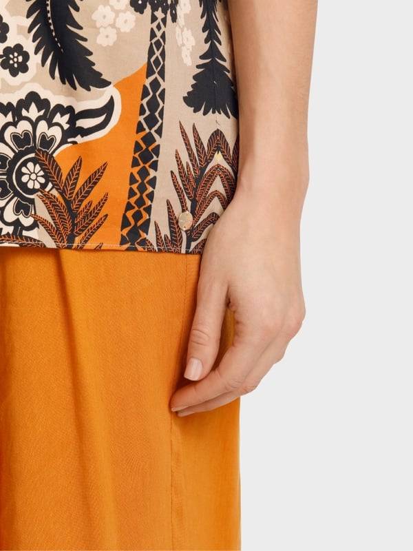Marc Cain Bedruckte Bluse im Tunikastil Discount Store für neue Produkte