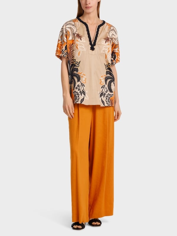 Marc Cain Bedruckte Bluse im Tunikastil Discount Store für neue Produkte