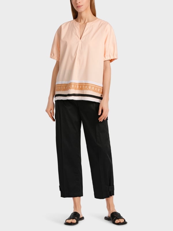 Marc Cain Weite Bluse mit Spitzendetails Super Rabatt