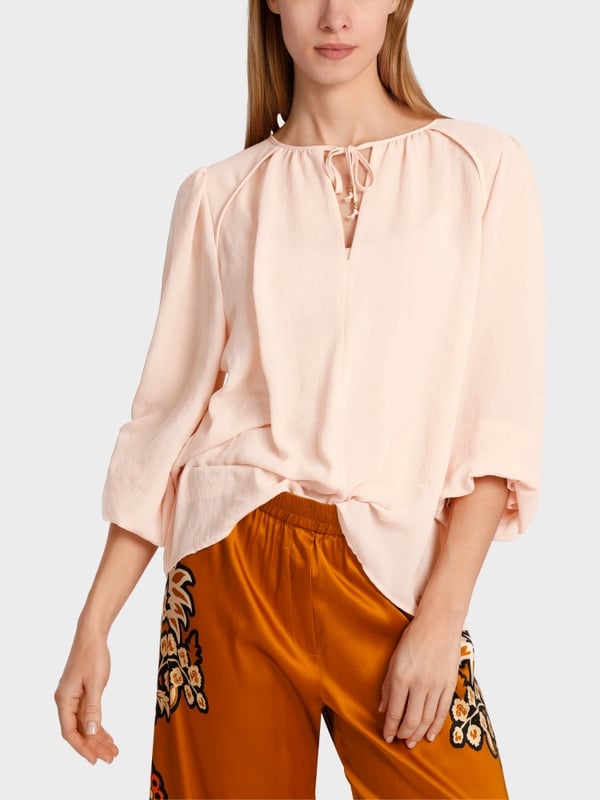 Marc Cain Leichte Bluse aus recyceltem Polyester Riesige Rabatte