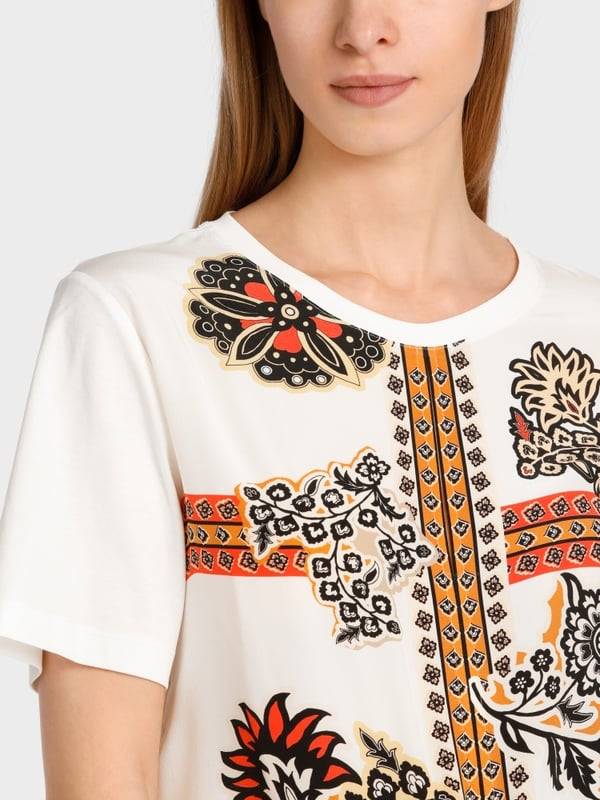 Marc Cain Bluse in Materialmix 50% Rabatt mit kostenlosem Versand