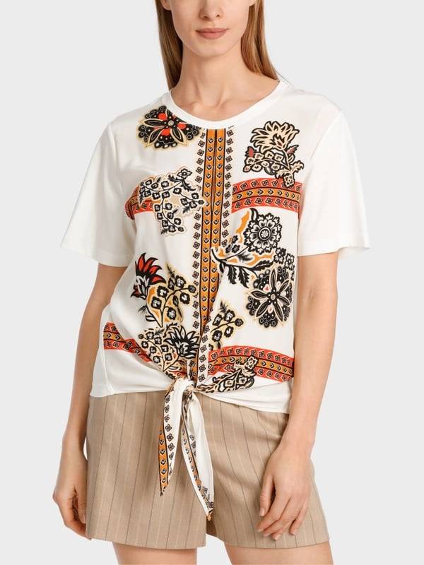 Marc Cain Bluse in Materialmix 50% Rabatt mit kostenlosem Versand