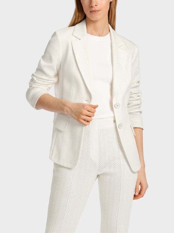 Marc Cain Körpernaher Blazer aus Strick 2025