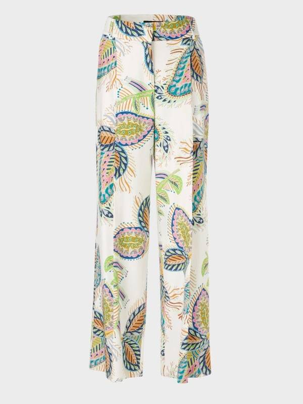 Marc Cain Modell WICHITA – Bundfaltenhose bedruckt Auslauf