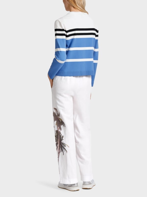 Marc Cain Gestreifter "Rethink Together" Cardigan Blitzverkäufe