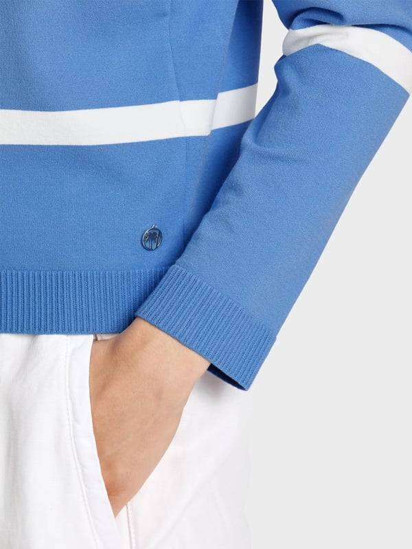 Marc Cain Gestreifter "Rethink Together" Cardigan Blitzverkäufe