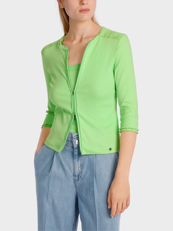 Marc Cain Sportive Jacke mit Rüschendetail Rabatt
