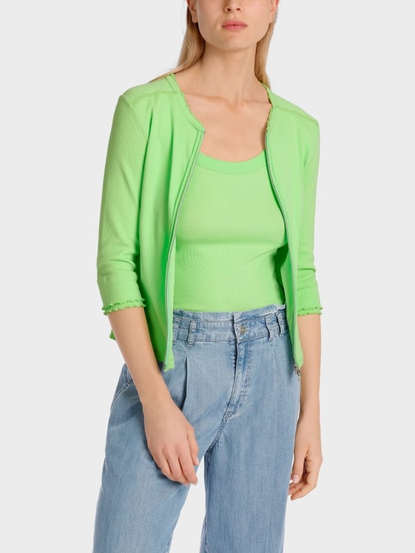 Marc Cain Sportive Jacke mit Rüschendetail Rabatt