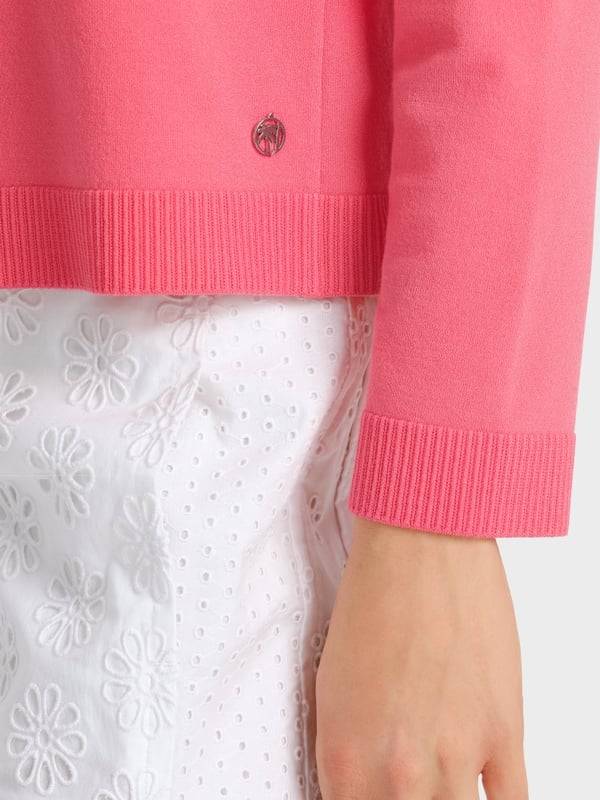 Marc Cain Gestreifter "Rethink Together" Cardigan Großer Ausverkauf