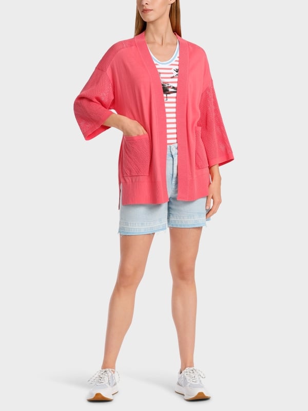 Marc Cain Cardigan mit Lochinsert