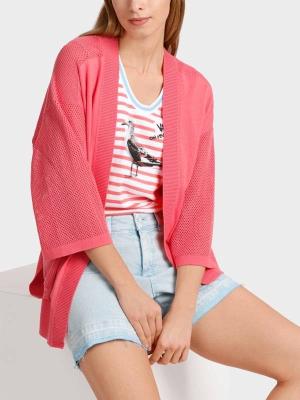 Marc Cain Cardigan mit Lochinsert Begrenztes Angebot