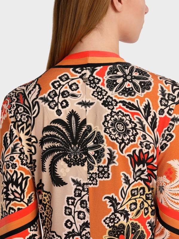 Marc Cain Midilanges Kleid im Seventies Style Bis zu 50% Rabatt