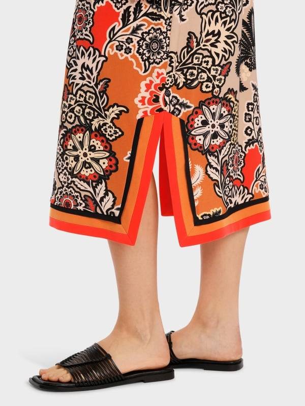 Marc Cain Midilanges Kleid im Seventies Style Bis zu 50% Rabatt
