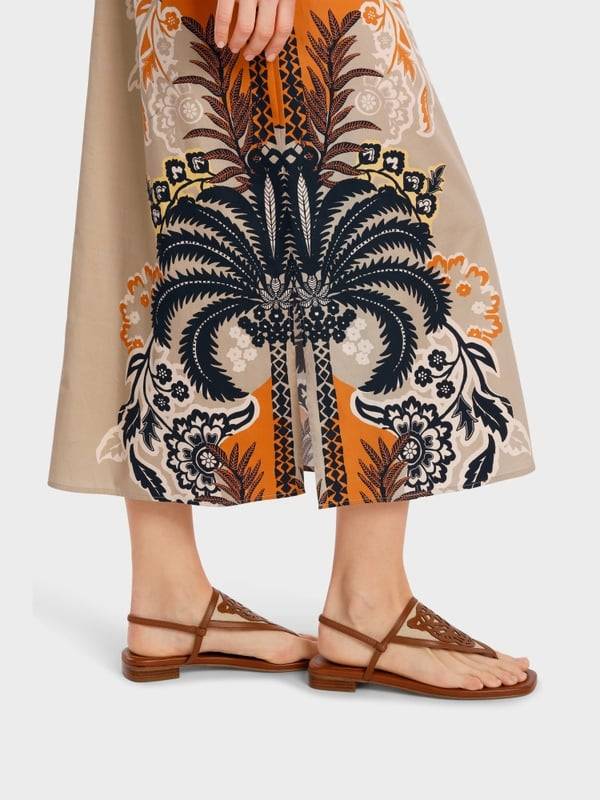 Marc Cain Midilanges, tailliertes Kleid Sonderangebot der Fabrik