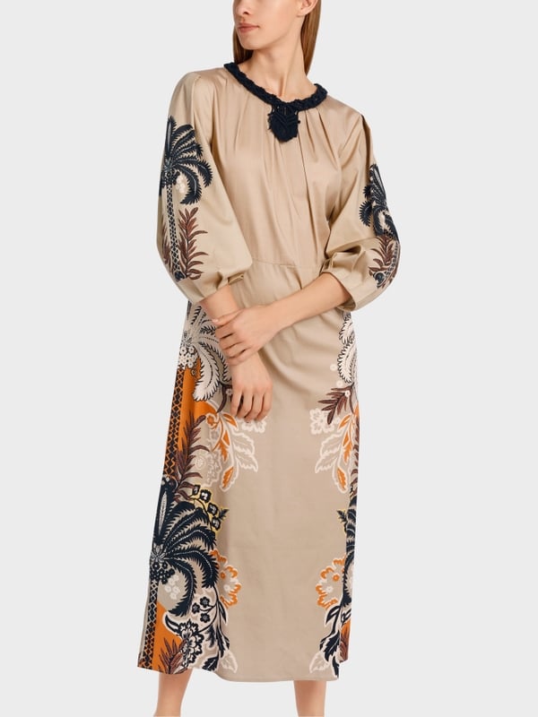 Marc Cain Midilanges, tailliertes Kleid Sonderangebot der Fabrik