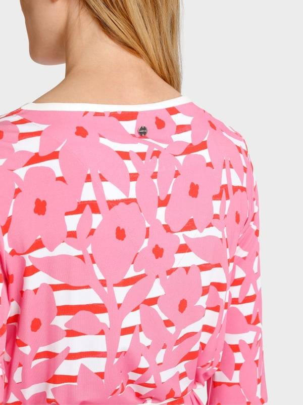 Marc Cain Bedrucktes Kleid in Tunikaform Vierteljährliche Förderung