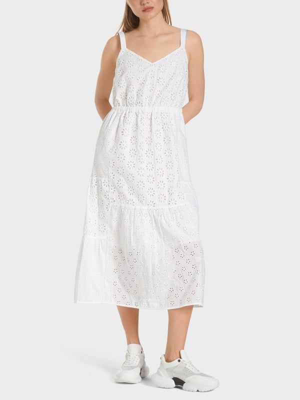 Marc Cain Sommerkleid mit Lochstickerei Riesige Rabatte