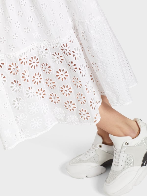Marc Cain Sommerkleid mit Lochstickerei Riesige Rabatte