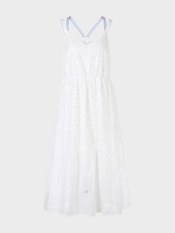 Marc Cain Sommerkleid mit Lochstickerei Riesige Rabatte