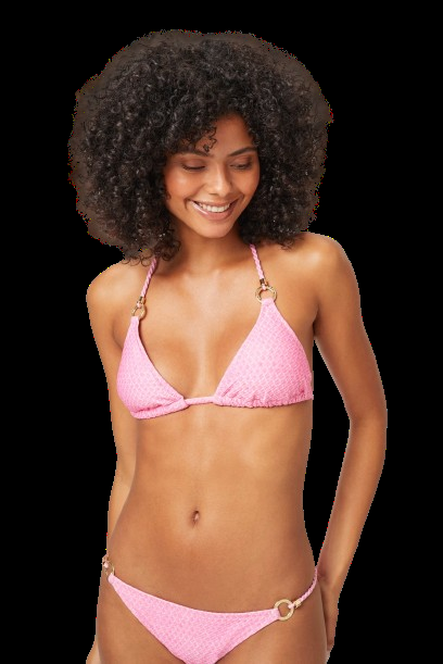BIKINIS Ring Padded Triangel Bikini Pink Bis zu 55% Rabatt