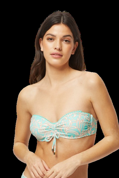 BIKINIS Pompom Padded Bandeau Bikini Nur noch ein Tag übrig