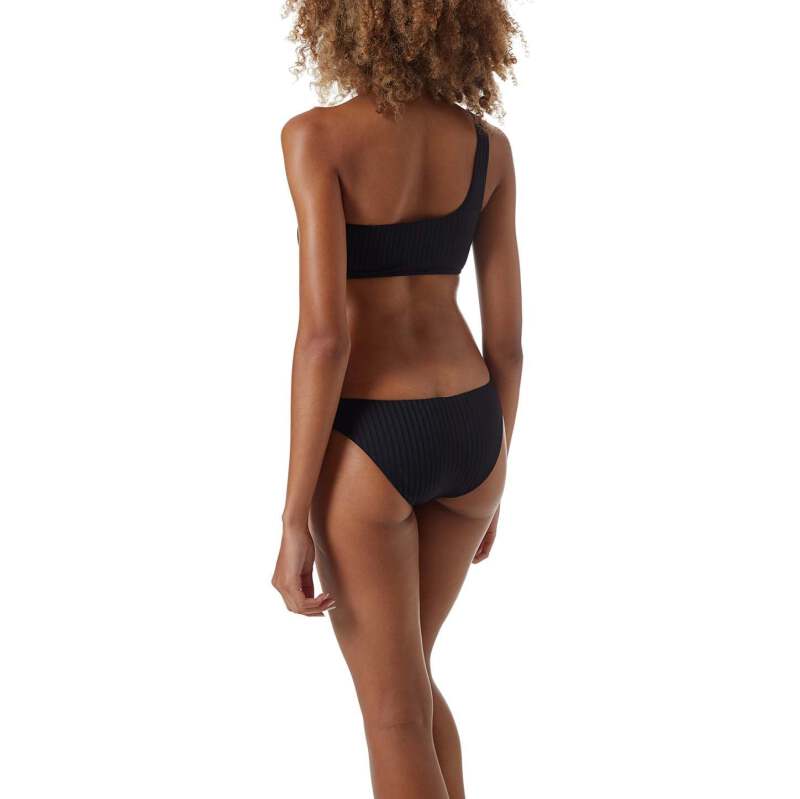BIKINIS Toulouse Padded Bikini Black Ribbed Outlet