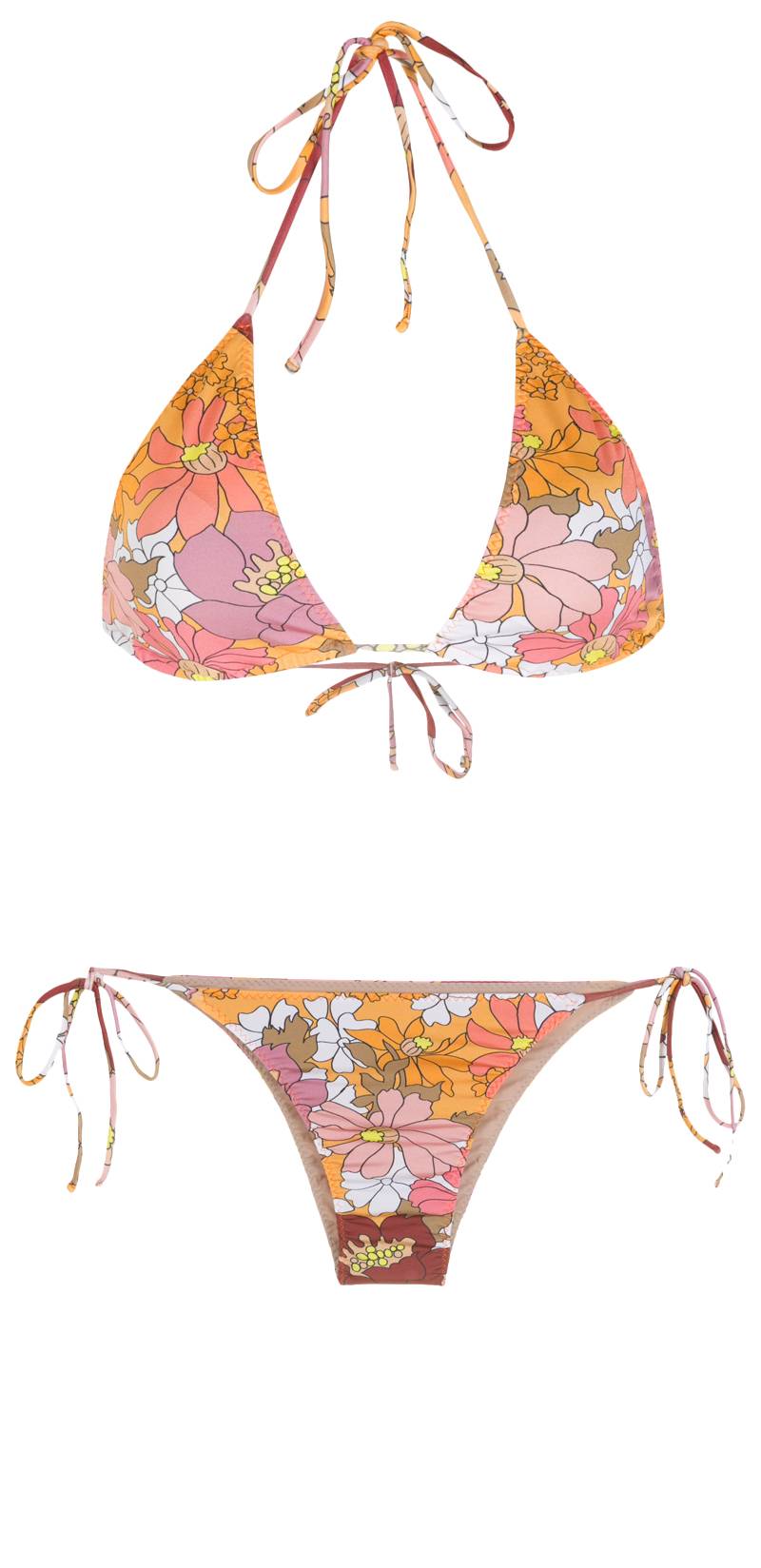 BIKINIS Aava Padded Triangel Bikini Orange Großer Ausverkauf