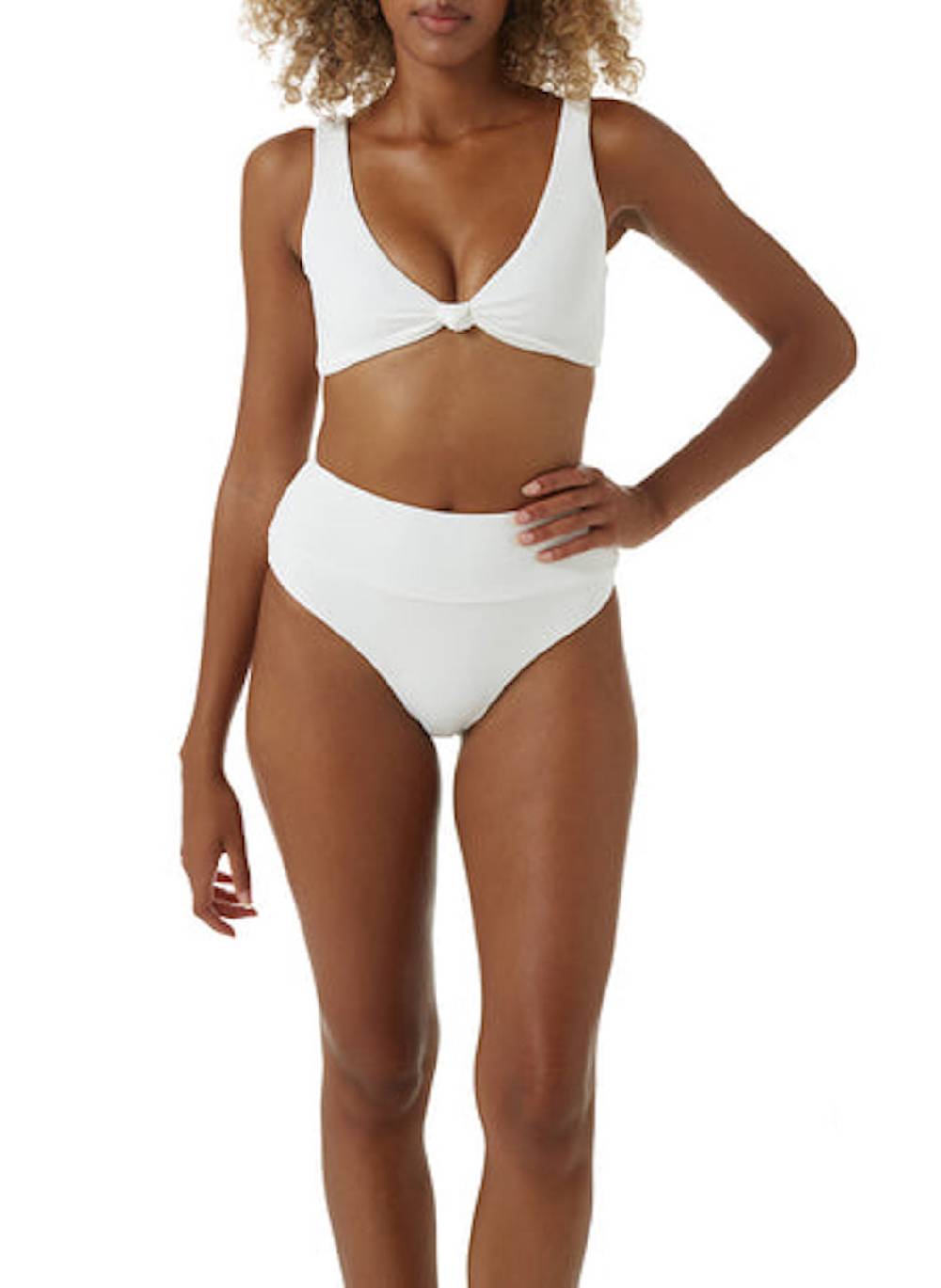 BIKINIS Hamptons Bikini White Ridges Top Angebot